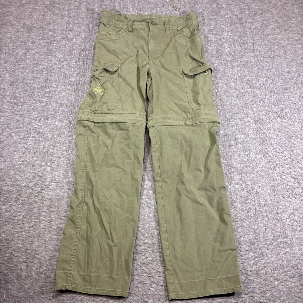 Boy Scouts of America Switchback Pants‎ Kids Size 10 Green Convertible Cargo